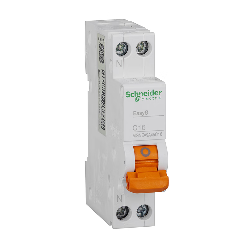Schneider Electric small circuit breaker, EA9A45 phase + neutral C16A; MGNEA9A45C16