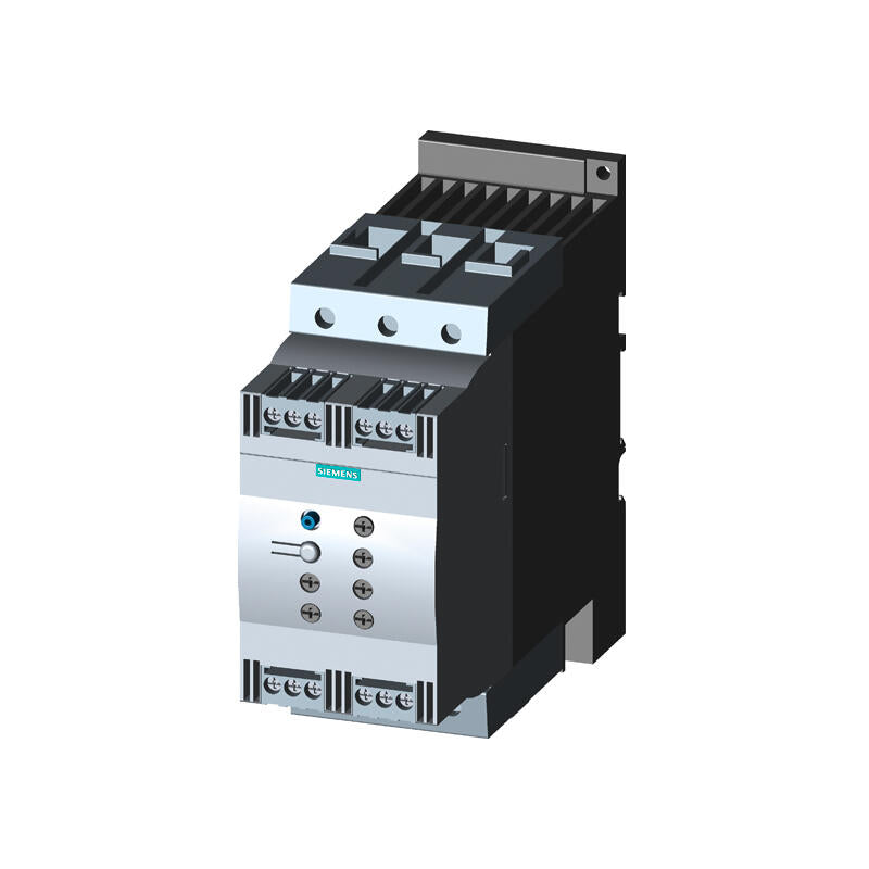 Siemens soft starter S3 80A, 45kW/400V, 200-480VAC, 24VAC/DC screw terminal; 3RW40461BB04