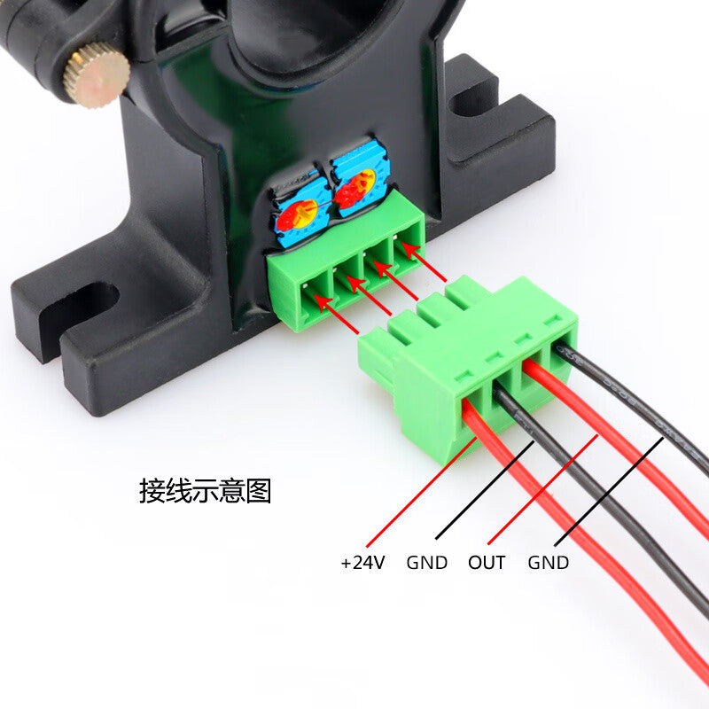 USAMR Open-Type AC/DC Hall Current Transmitter Sensor Transformer 0-100A Output 4-20mA