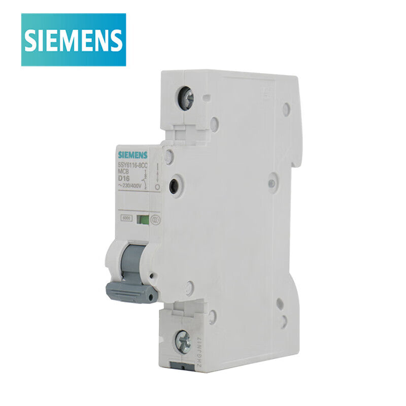 Siemens circuit breaker 5SY6116-8CC D type 16A 1P 6KA single in and single out air switch main circuit breaker