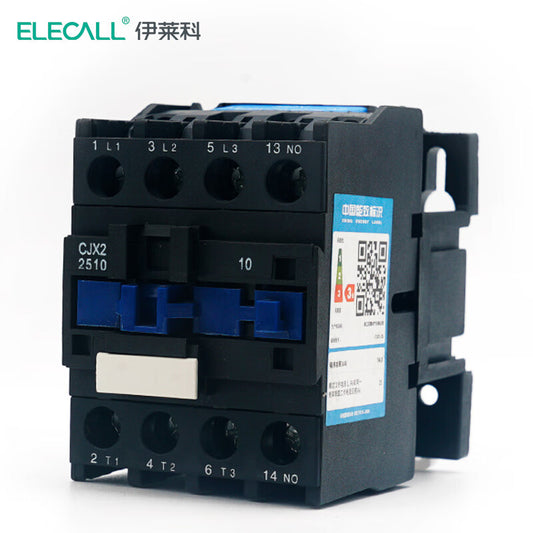 ELECALL AC contactor 25A CJX2-2510 مرحل اتصال ثلاثي الطور AC380V