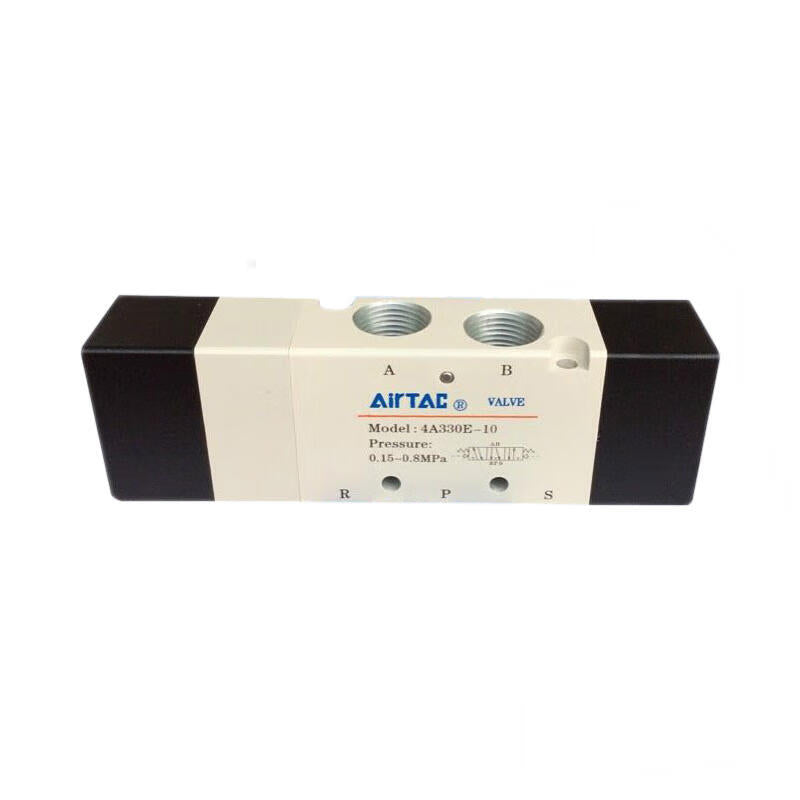 AirTAC 3-position 5-way center-through, double air-operated valve; 4A330E10