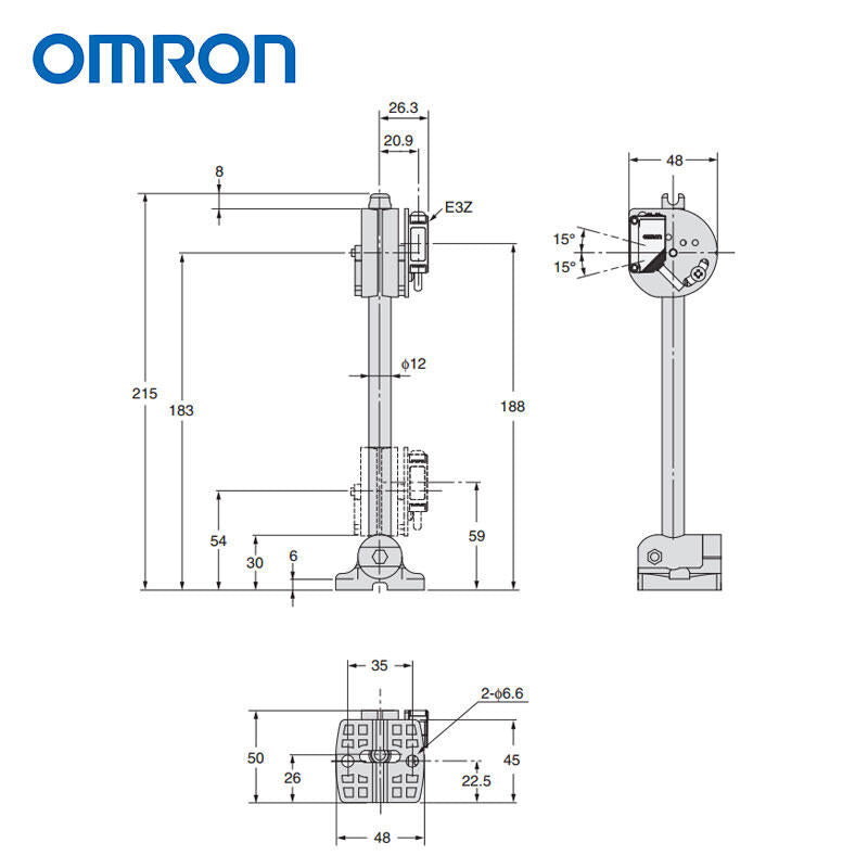 Omron photoelectric sensor accessories, mounting bracket; E39-L93FH