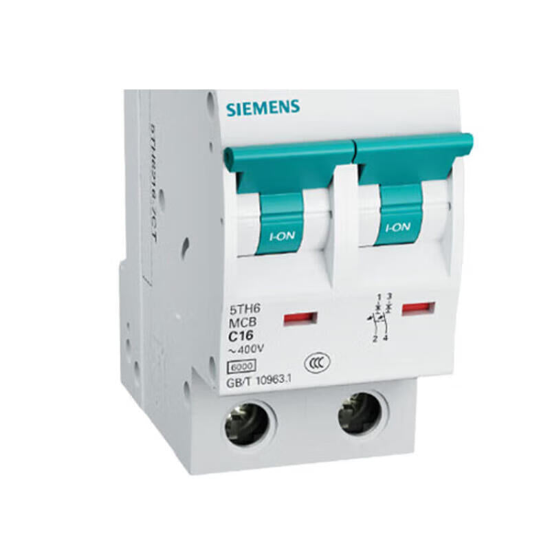 Siemens P50 Series 2P C10A 6kA Small Circuit Breaker
