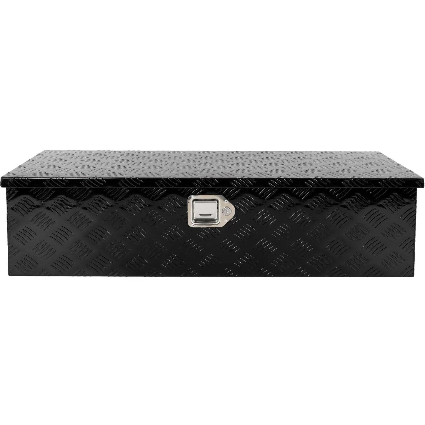 39"*13"*10" ALUMINUM PICKUP TRUCK TRUNK BED TOOL BOX TRAILER STORAGE BLACK [5]