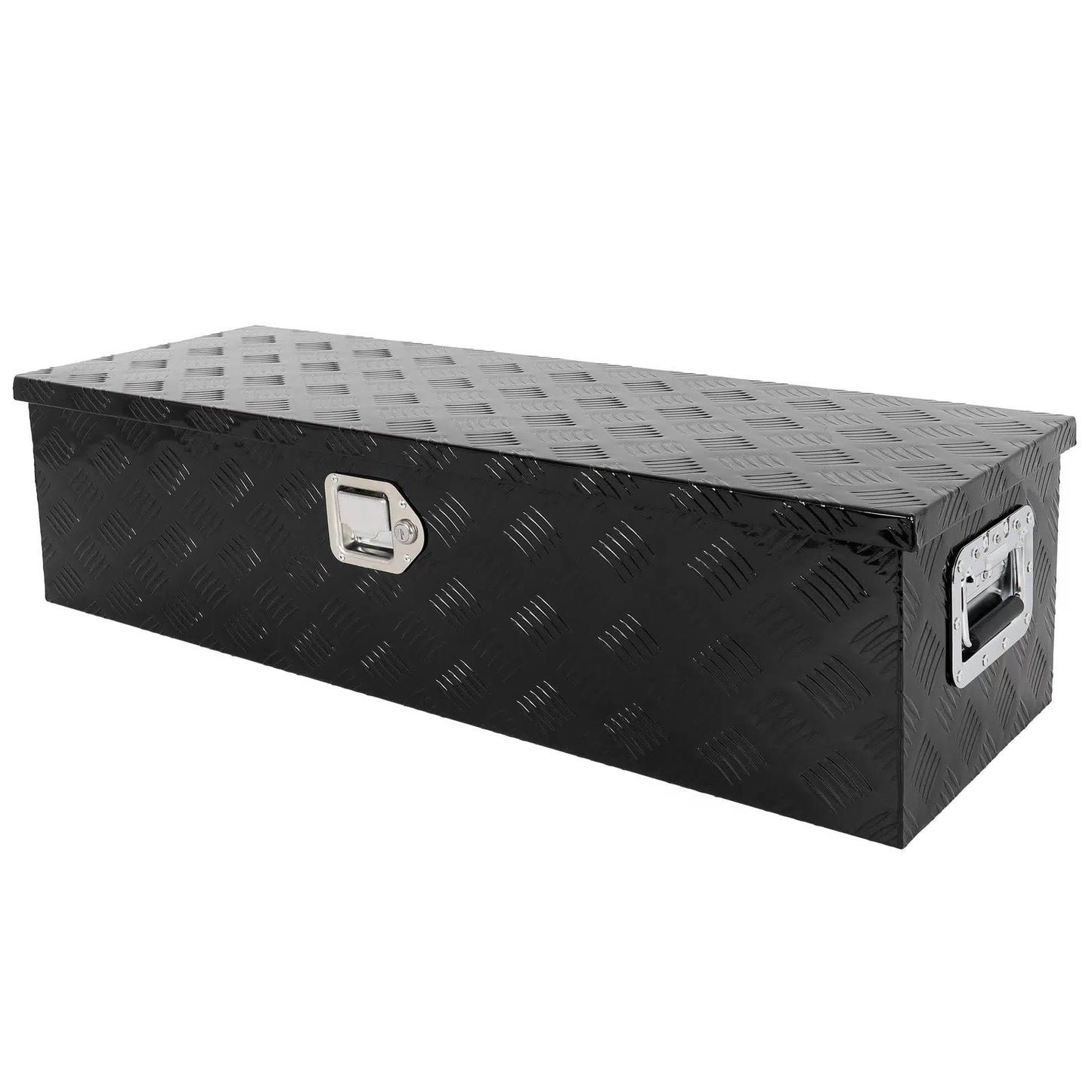 39"*13"*10" ALUMINUM PICKUP TRUCK TRUNK BED TOOL BOX TRAILER STORAGE BLACK [6]