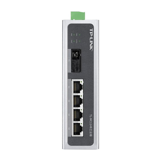 TP-LINK/Pu Lian industrial grade fiber optic transceiver, 100M single mode single fiber, 20KM, 1, 100M, SC port, 1, 100M, RJ45 port; TL-MC114B industrial grade