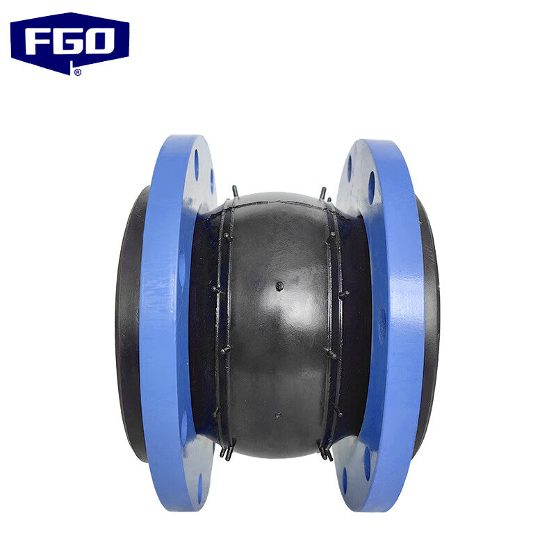 FGO Carbon Steel Rubber Flexible Joint, Single Ball Flexible Joint PN16 KXT-16C DN200 (8-hole flange)