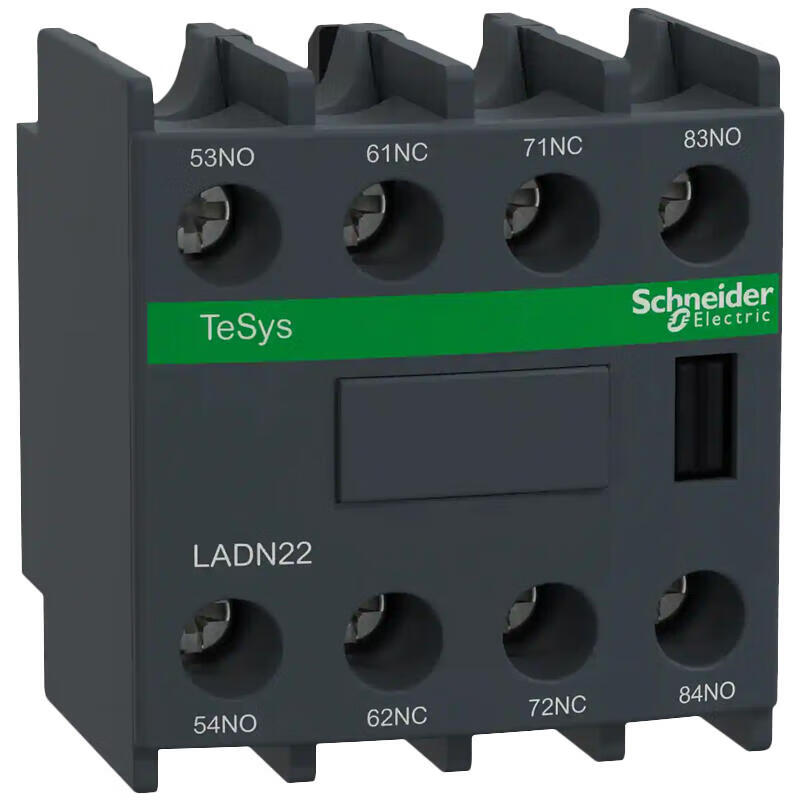 Schneider Electric TeSys contactor auxiliary contact module, 2NO+2NC; LADN22