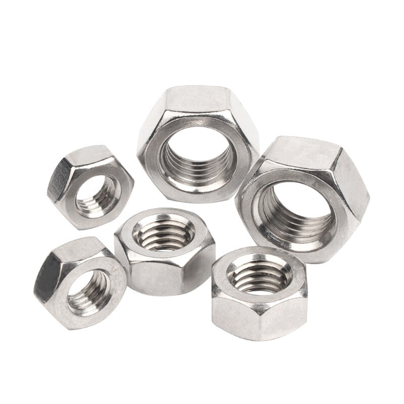 Deqi 304 Stainless Steel Hex Nuts, External Hex Nuts, M1.6 (10 pieces)