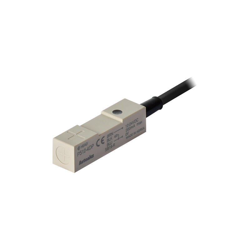 Autonics inductive square proximity switch 3-wire cable 2m detection distance 4mm PNP; PS12-4DP