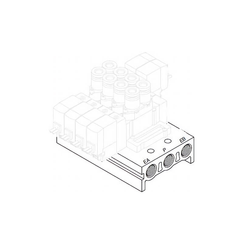 SMC Solenoid Valve Manifold SS5Y5-20-08 8 Station