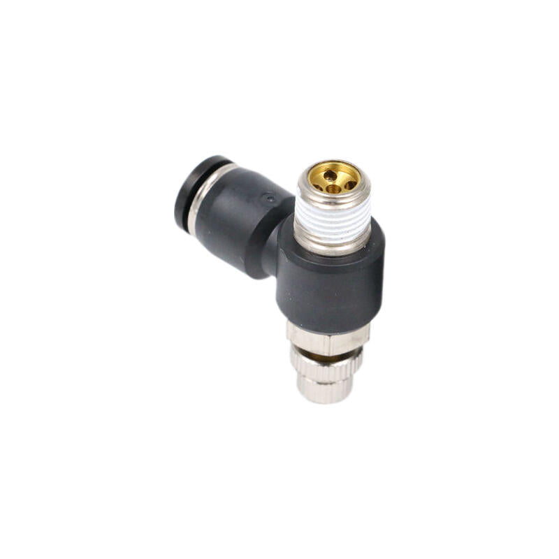 AirTAC L-type throttle valve [thread M5, pipe φ4mm], intake throttle; PSL4M5BD