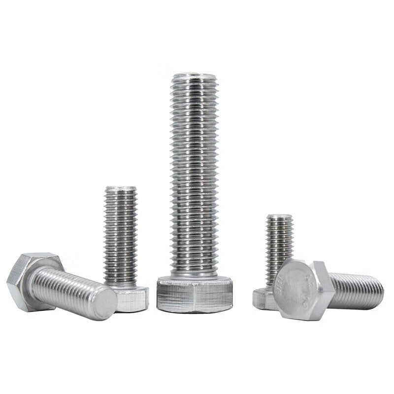 Winstein 304 Stainless Steel Hex Head Bolts M6*120 (20 pieces) DIN933 Full Thread Screws WSX130