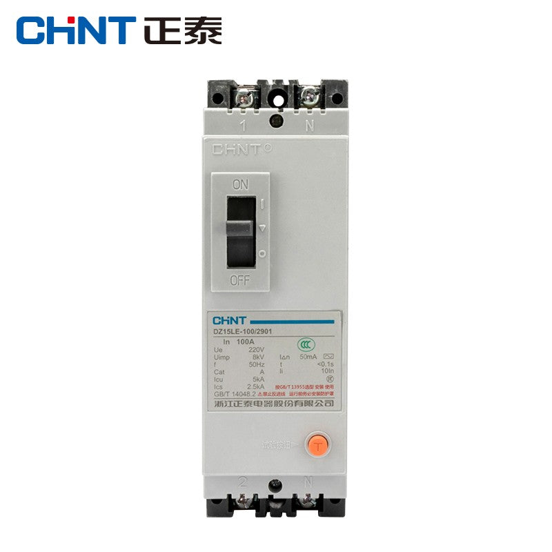 Chint DZ15LE-100 220V Circuit Breaker Leakage Protector
