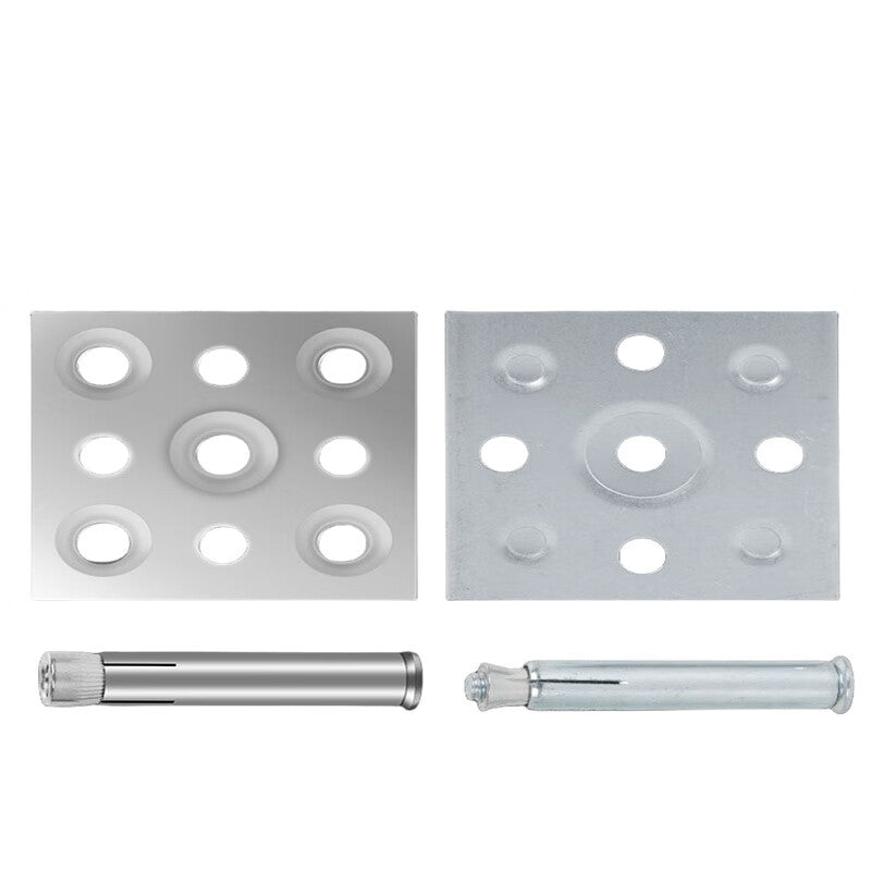 Zhiling dry-hanging ceramic tile accessories, fasteners, stainless steel hangers, galvanized fasteners, new type of rock slab background wall point-hanging iron plates, 100mm galvanized iron, 1.5mm thick, 100 sets.