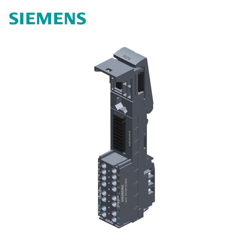 Siemens SIMATIC E200SP, basic unit BU20-P8+A4+0B, basic unit of type F0, plug-in terminal, with 4 AUX terminals, bridged to the left, width x height: 20mmx117mm; 6ES71936BP200BF0