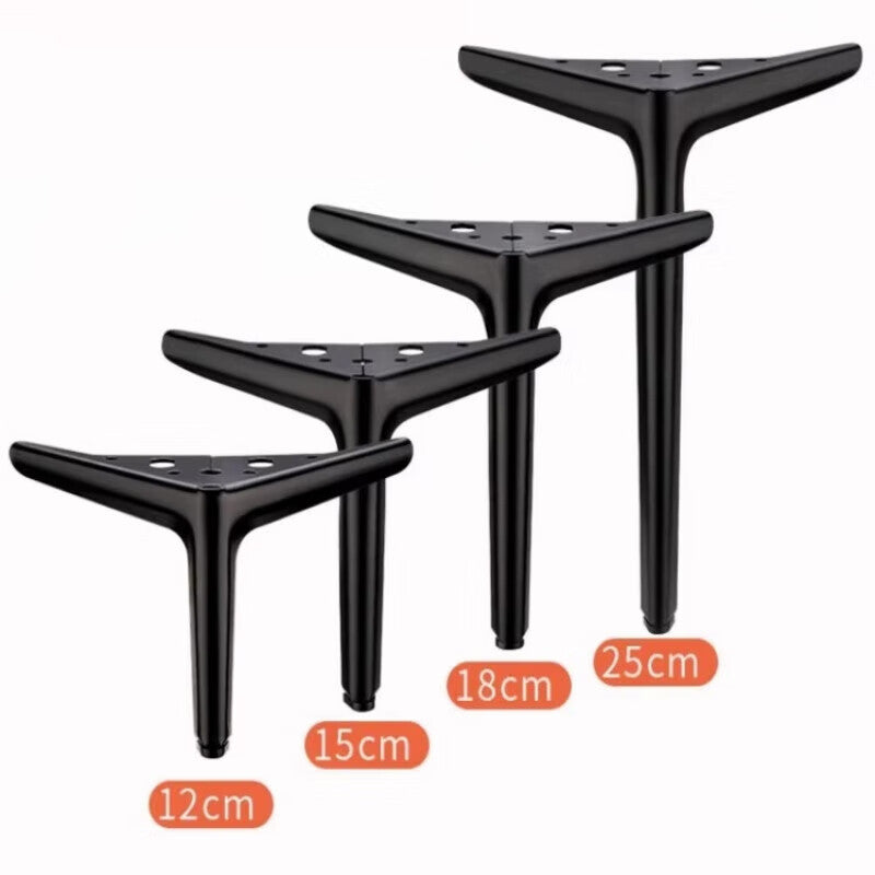 Pangu Precision Craftsmanship Multi-layer Electroplated Thickened Light Luxury Sofa Coffee Table Furniture Support Legs Gunmetal Black - Height 13CM