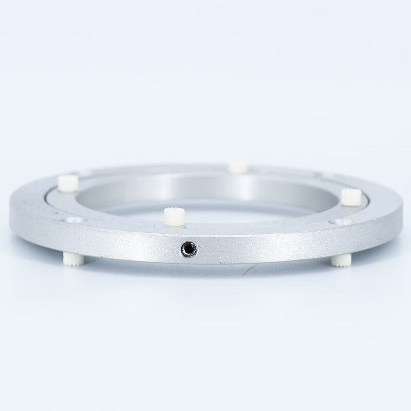Bingyu Aluminum Alloy Turntable, High-Quality Dining Table with Glass Turntable Base, 18-inch (448*8.5mm) BH-627