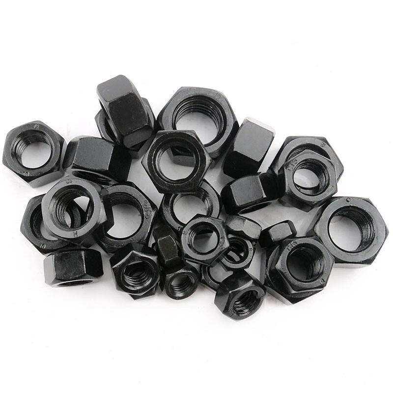 Yixuan Tools High-strength Hexagonal Nuts, Grade 8 Blackened and Quenched Type A, M12, 150 pieces