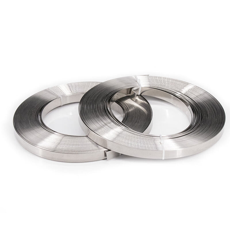 Juerou 304 Stainless Steel Cable Ties, Pole Hoops, Signage Straps, Packing Straps, Marine Metal Cable Ties, Buckles, Electrical Boxes, 12*1.0mm, 30 meters