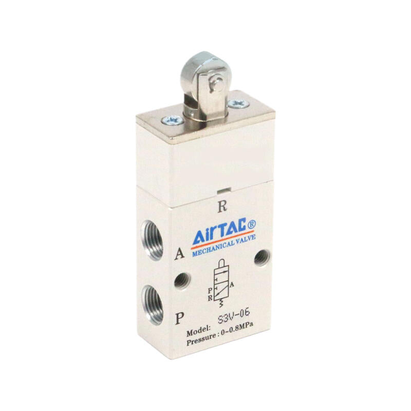 AirTAC Vertical Roller Type Mechanical Valve (1/8); S3V06