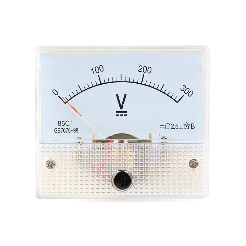Ouhuayuan DC Pointer Voltmeter, Model 85C1: 5V, 10V, 20V, 30V, 50V, 100V, 200V, 300V, DC 100V