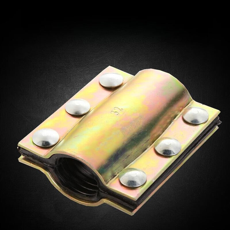Pulinle Steel Plate Repair Connector, Quick-Connect Coupling, Leak Repair Clip, Water Pipe Leak Stopper, Clamp, Haval Pipe Connector Clip DN65*185mm