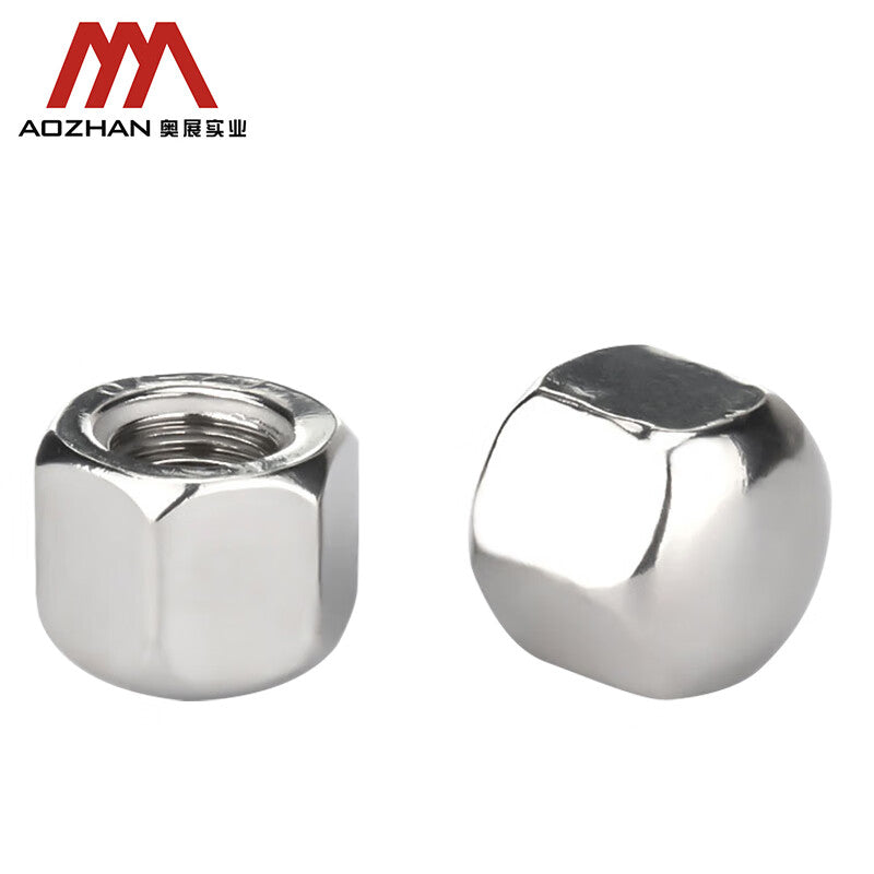 AOZHAN Industrial Co., Ltd. DIN917-304 Stainless Steel Hexagonal Cap Nuts, Standard Parts M5-M12 Series, M12 (200 pieces/box)