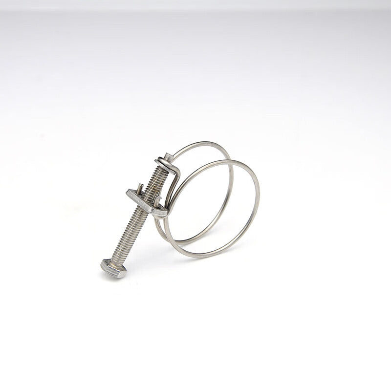 Zhangshi Yijia Stainless Steel Double Wire Hose Clamps for Fire Hose, 304 Material, 115-125*3 [Wire Diameter] / 5 pieces