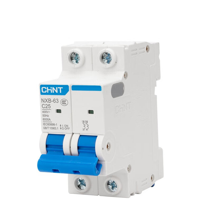 Chint (CHNT) small circuit breaker leakage protector air switch residential small air switch main circuit breaker NXB-63-2P-C-25A