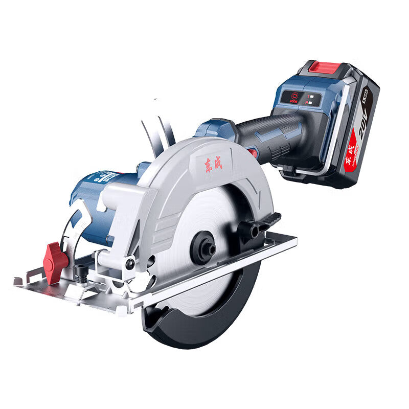 DCM Y140BM 20V Rechargeable Brushless Circular Saw, 20V 140MM, 2x4.0AH BATTERY, CHARGER, 14.0 x 7.5 x 1.2 inches