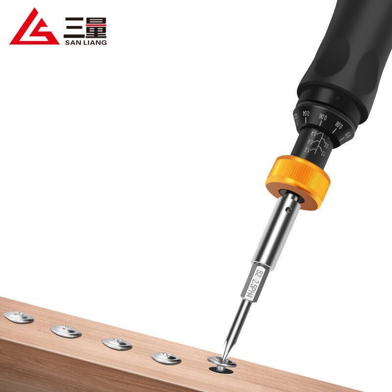 Three-position preset adjustable torque screwdriver, torque meter screwdriver, torque wrench, screwdriver bit JDSGQ-6 upgraded model, measuring range: 1.0-6.0 N.m