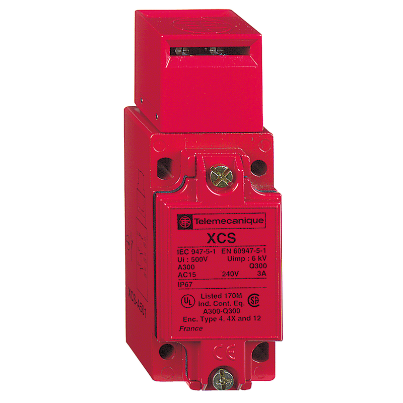 Telemeco safety switch metal housing plug-in type; XCSA701