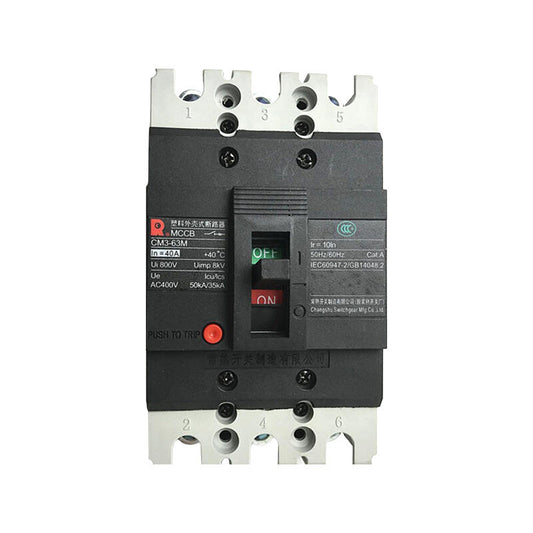 Changshu 50kA 3P 25A Circuit Breaker CM3-63M/3300
