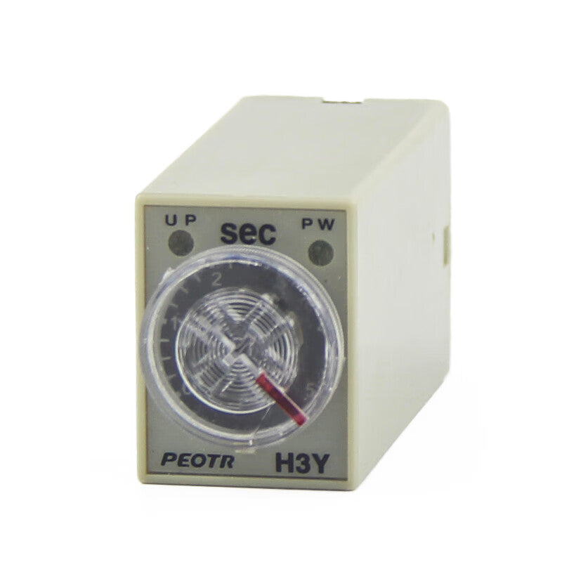 PEOTR H3Y-2 small time relay time controller energized 8-pin silver contact timer switch AC220V 10S 1