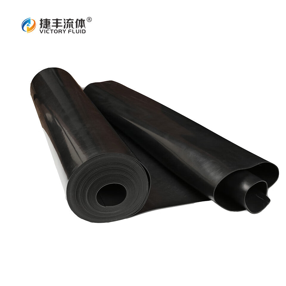 VICTORYFLUID Oil-resistant Nitrile Rubber Sheet, Black, 1000mm wide x 3.0mm thick, 50KG/roll