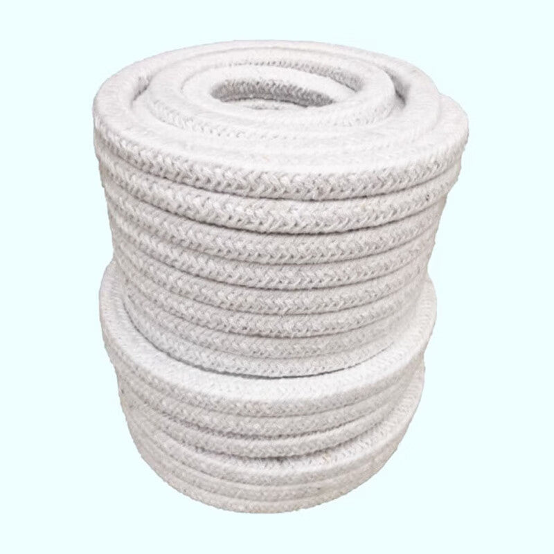 Deqi Ceramic Fiber Packing, High Temperature Resistant Sealing Strip, Round Braided Rope, Asbestos Rope, 6*6 [Square], 1m/piece