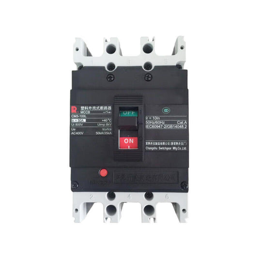 Changshu CM3-100L/3300 50A Molded Case Circuit Breaker 50kA 3P