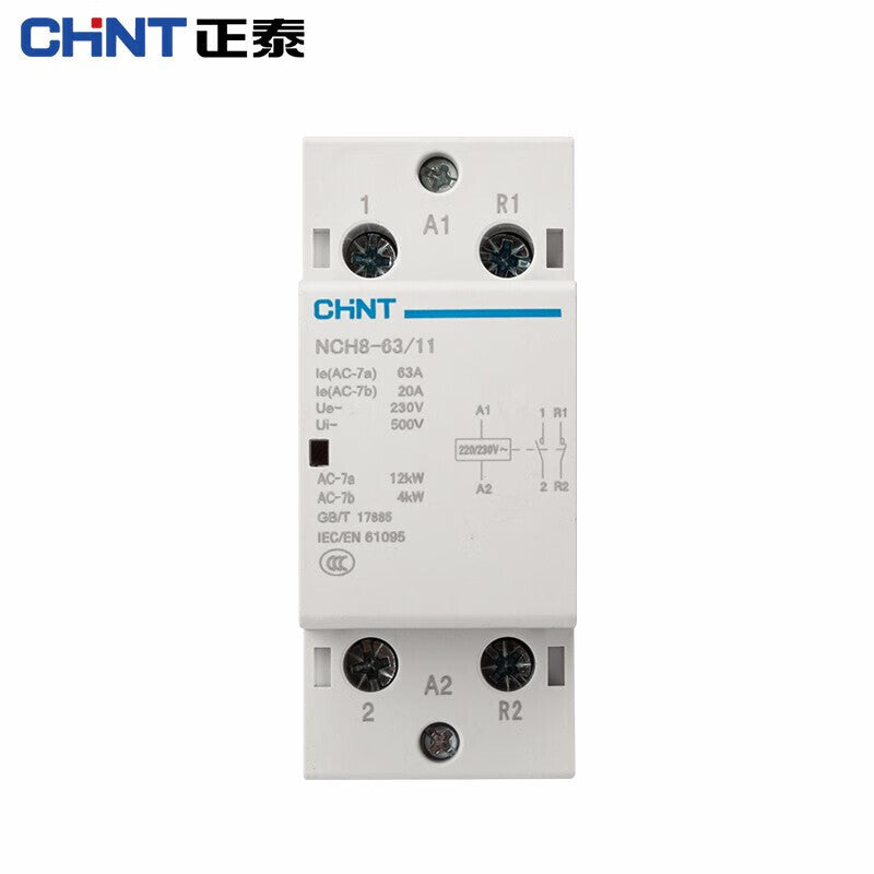 Chint NCH8-63 Single-Phase AC Contactor 220V Rail Type