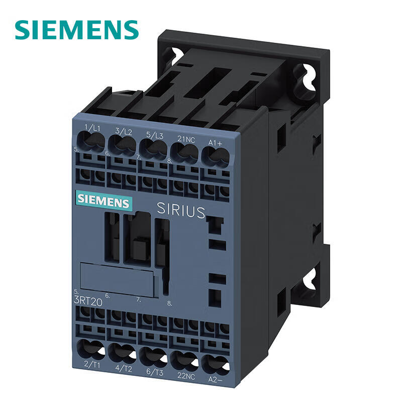 Siemens 3RT20152KB42 Power Contactor, 7A, 24VDC, 3-pole