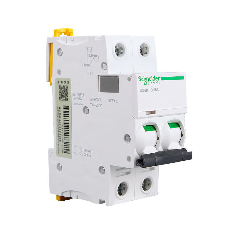 Schneider Electric iC65N 2P D3A Circuit Breaker