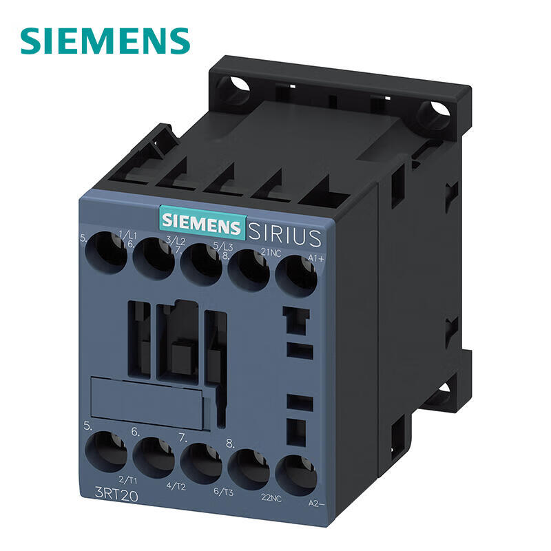 Siemens 3RT20181BB42 Power Contactor, 16A, 24VDC, 3 Poles