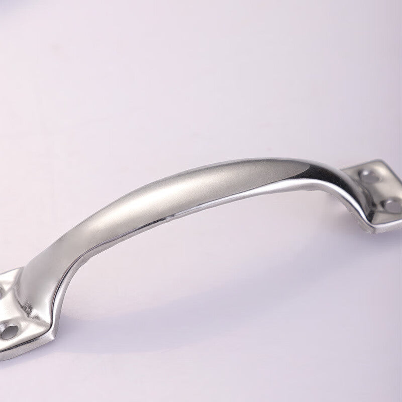 Shanglijin Thickened Stainless Steel Bow-Shaped Handle, Cabinet Handle, Drawer Surface Mount, Modern Minimalist Small Handle, Furniture Door Handle, 6-inch, Total Length 144mm