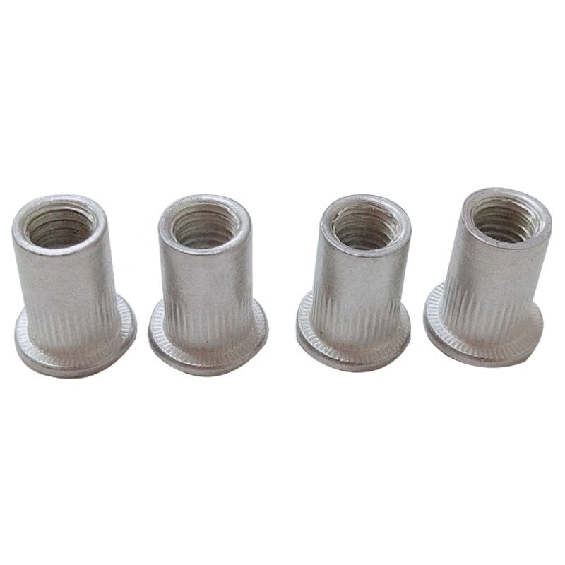 Jing Shi Aluminum Rivet Nuts with Vertical Knitting, Flat Head, M8 (200 pieces) Unit: Package CD152