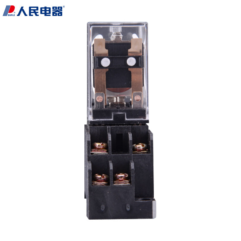 People's Electrical Appliances electromagnetic relay HH54P AC220V with light + electromagnetic relay HH54P base