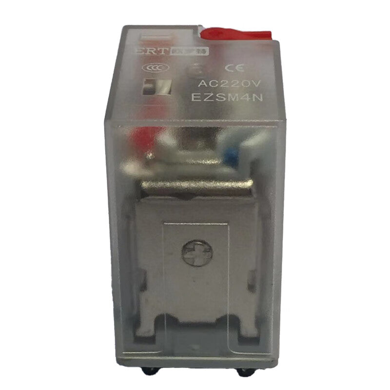 ERT EZSM4N-220A AC220V intermediate relay plug-in type (4 sets with test button and LED light 3A, 14 feet, coil voltage AC 220V)