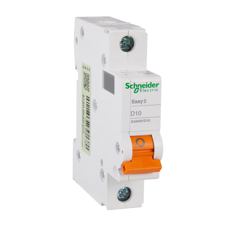 Schneider Electric miniature circuit breaker, EA9AN 1P D10A; EA9AN1D10