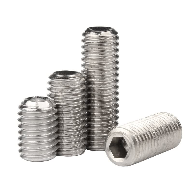 Bocai 304 Stainless Steel Socket Headless Set Screws, M5x8 (500 pieces/pack)