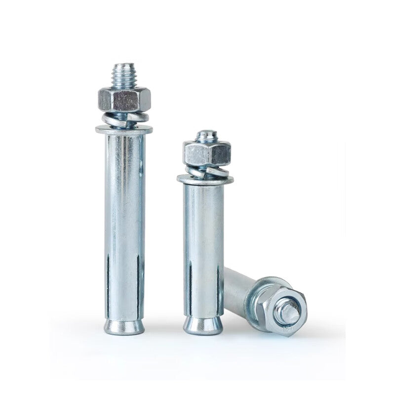 Thousand-speed wheel standard expansion bolts, extended galvanized expansion bolts, complete set of M10*100 standard expansion bolts (5 pieces).